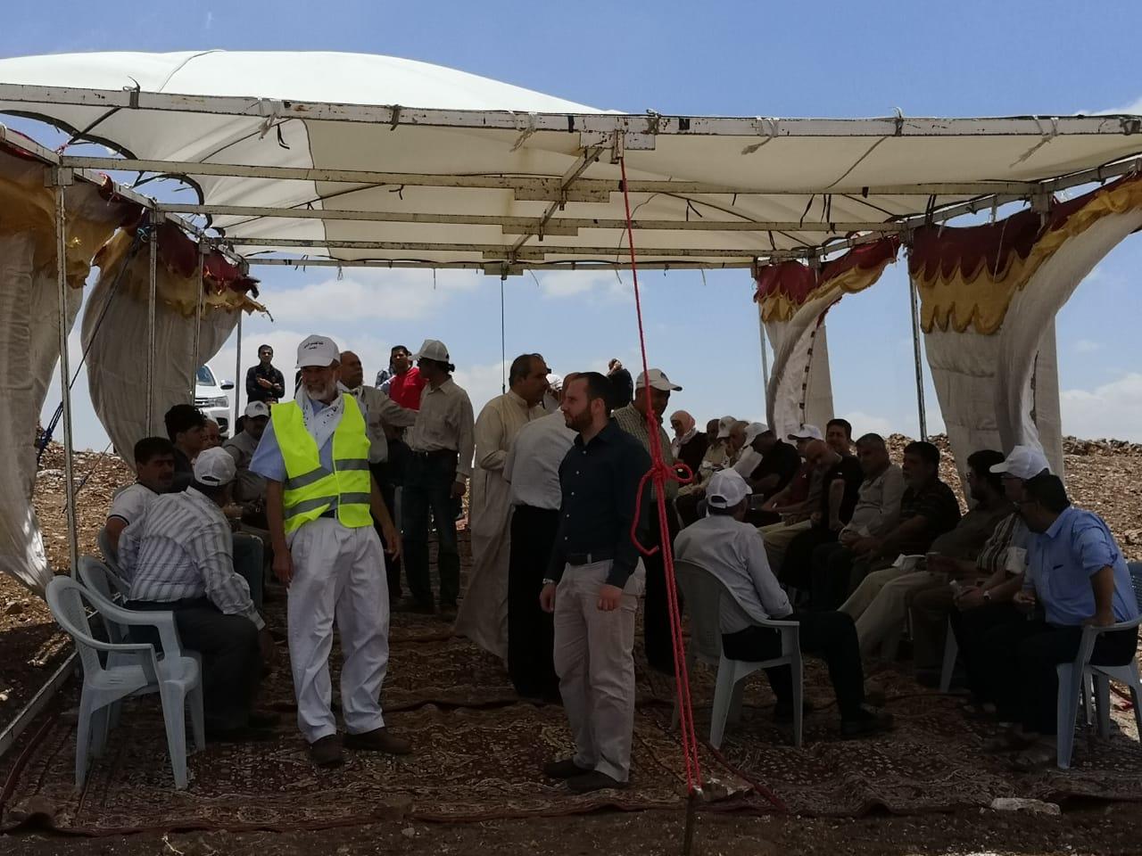 مواطنون ينظمون وقفة احتجاجية في منطقة الحصن شمالي إربد. المملكة