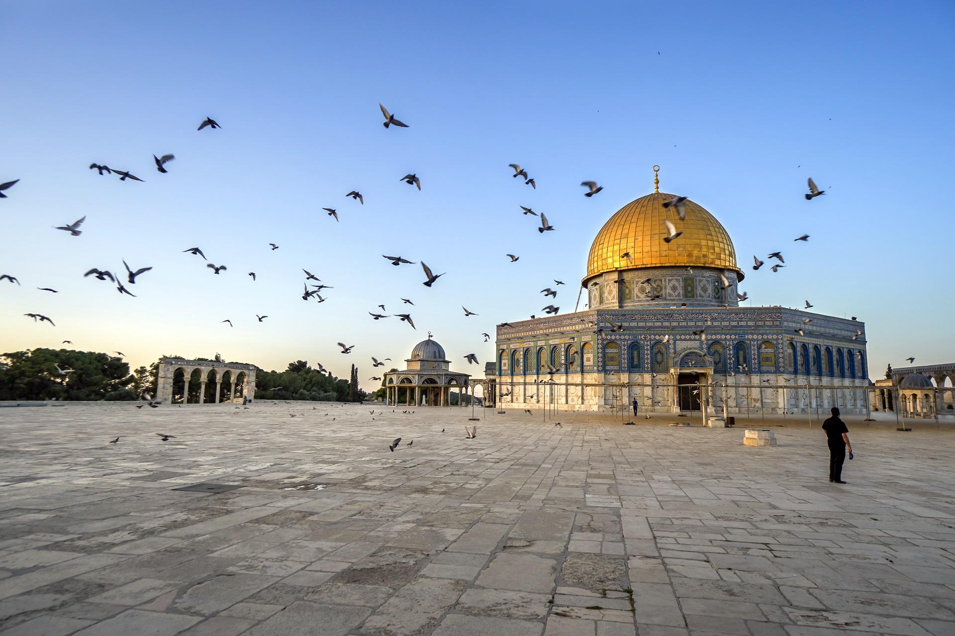 المسجد الأقصى ومسجد قبة الصخرة. (shutterstock)