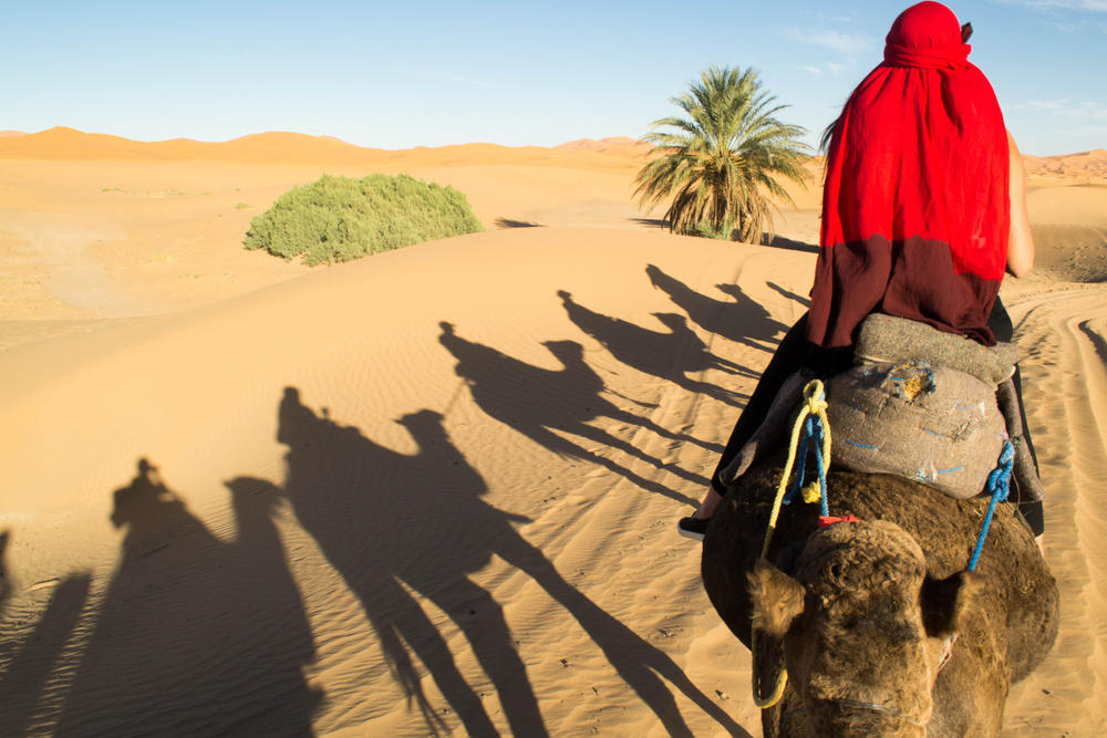  عبور في الصحراء الكبرى .المغرب.(shutterstock)