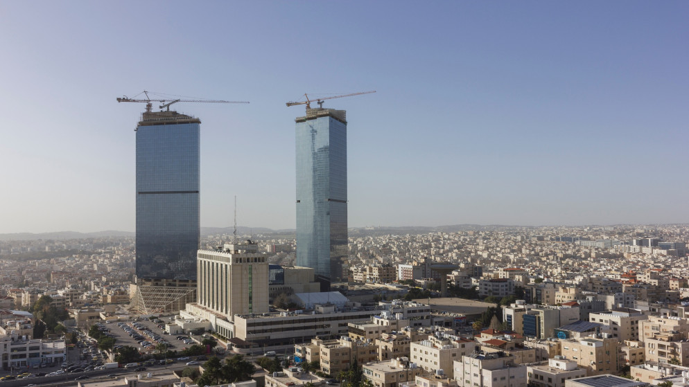 برجا الدوار السادس في عمّان. (shutterstock)