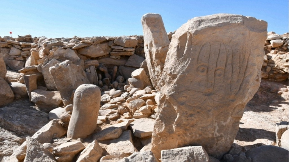 آثار مكتشفة في البادية الجنوبية الشرقية. (دائرة الآثار العامة)