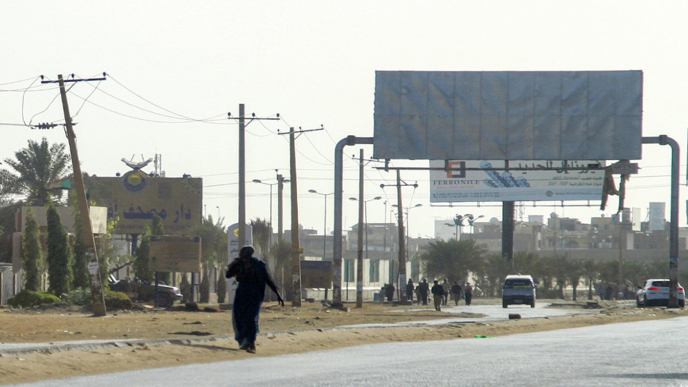 شارع في العاصمة السودانية الخرطوم، 17 نيسان 2023. (أ ف ب)