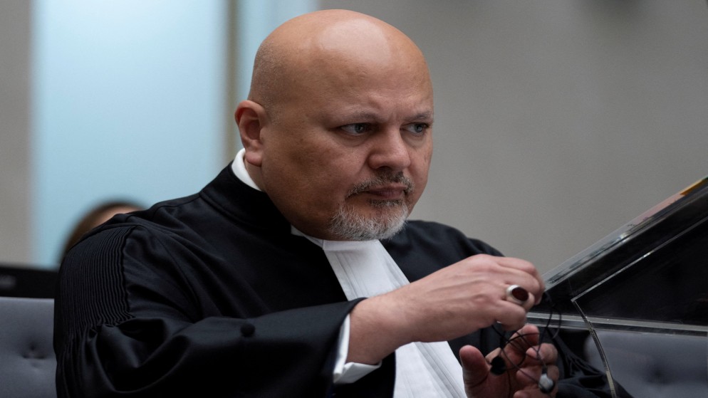 المدعي العام للمحكمة الجنائية الدولية كريم خان هولندا. 26 أيلول/ سبتمبر 2022. (رويترز)