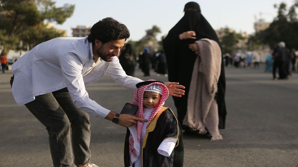 صورة من صلاة عيد فطر سابقة (صلاح ملكاوي/المملكة)