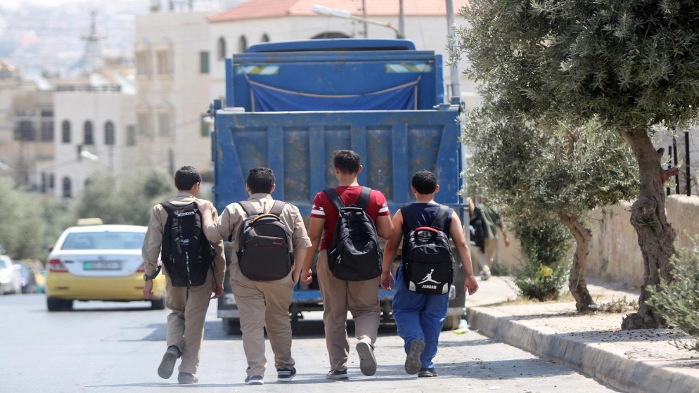 صورة أرشيفية لطلاب مدارس في عمّان. صلاح ملكاوي / المملكة