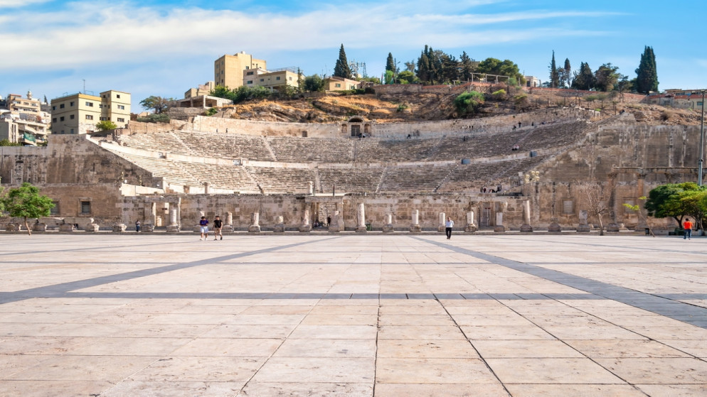 المدرج الروماني وسط العاصمة عمّان. (shutterstock)