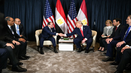  السيسي يثمّن اهتمام ترامب بقضية مياه النيل باعتبارها قضية وجودية لمصر 